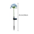 thumbnail image 4 of Yhmxh Solar Garden Stakes Lights for Outdoor Decor, Waterproof Hydrangeas, Lotus & LED Lights with Metal Stake, Decorative Solar Light for Outside Patio Pathway Stockade Backyard Decor (Blue), 4 of 7