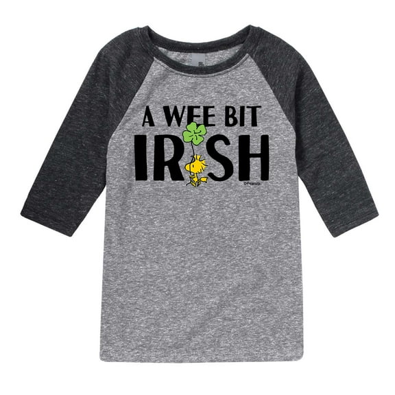Peanuts - Wee Bit Irish - Toddler and Youth Raglan
