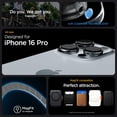 thumbnail image 2 of Funda Spigen Rugged Armor MagFit para iPhone 16 Pro, color gris, 2 of 7