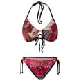 thumbnail image 7 of Cartoon Hazbin Hotel Women Bikini Set Sexy Two Pieces Halter String Swimsuit Triangle Briefs Tie Side Bottom, 7 of 7