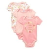 MODERN BABY 3-Pack Bodysuits Short Sleeve Baby Onesies for Newborn & Infant Unisex Baby Boy & Girl 100% Cotton