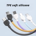 thumbnail image 6 of Compactly Type C to Type C Keychain Charger Cable 60W Fast Charging Wire with Lanyard for Phone 15 S24 Note 20 Phones, 6 of 13