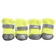thumbnail image 2 of SPRING PARK 4Pcs Breathable Soft Mesh Dog Boot Pet Shoe Reflective Anti-slip Puppy Paw Protector, 2 of 7