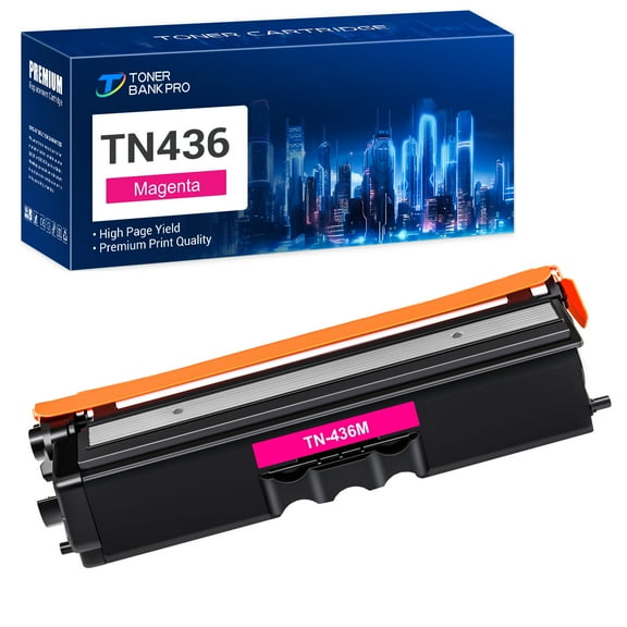 Toner Bank Compatible Toner Cartridge Replacement for Brother TN 436 TN-436M High Yield (Magenta, 1-Pack)
