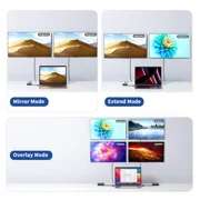 ACASIS USB C Docking Station, Dual 4K HDMI DisplayLink Dock for MacBook Air/Pro, M1/M2/M3/M4 Mac, 100W PD, USB Hub