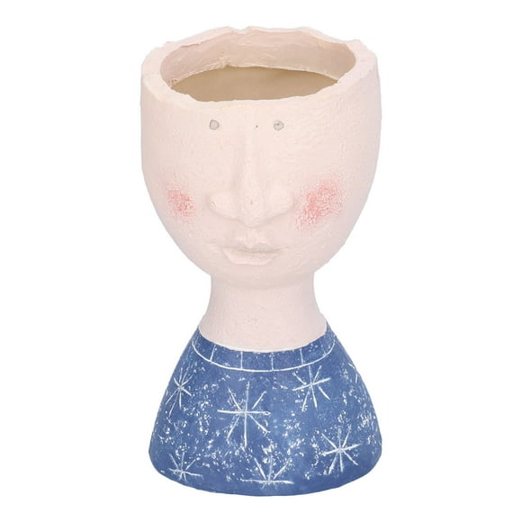 ZOUSSIQI Color Cement Face Flower Pot Innovative Balcony Cement Flower Planter Sculpture Decoration JU316-100899