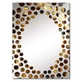 thumbnail image 2 of Designart "Abstract Cubes in Black and Gold III" Abstract Geometric Oversized Wall Mirror - Modern Abstract Living Room Wall Mirror - Multiple Color Options, 2 of 6