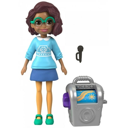 Polly Pocket Active Pose Karaoke Music Kween Shani Pose Doll with Stereo