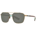thumbnail image 2 of Costa Del Mar Wader Green Mirror 580p Polarized Rectangular Men's Sunglasses WDR 291 OGMP, 2 of 5