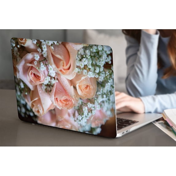 KSK KAISHEK Hard Shell Cover Compatible MacBook Air 13 inchs( Not Retina Display, 2017 - 2010) Model A1369 A1466, No USB-C Rose series 0924