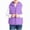 Purple, variant on DJDLJWCJ Puffer Vest Girls Full Zipper Lightweight Warm Winter Jacket Solid Color Sleeveless Jacket Pink Size 5T