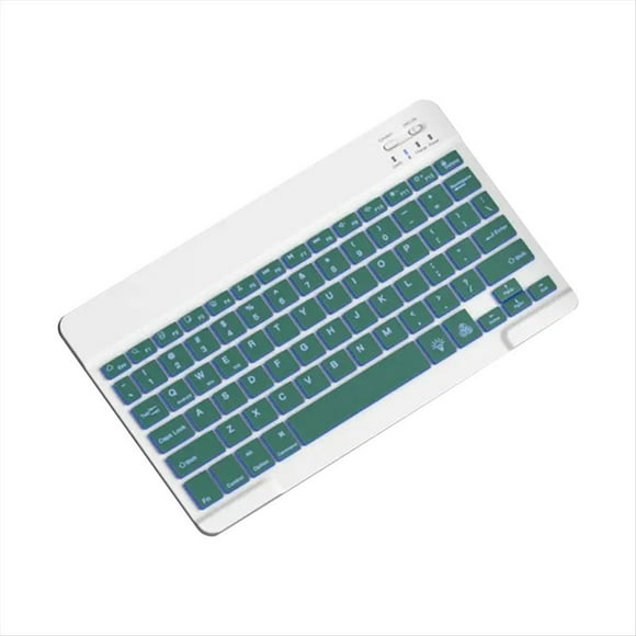 Teclado Retroiluminado de 10 Pulgadas, Miniteclado Silencioso Portátil Bluetooth para Teléfonos Móviles, Tabletas y Portátiles, Teclado Inalámbrico e