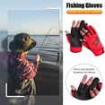 thumbnail image 3 of Guantes de pesca de flecha unisex con corte de 3 dedos Guantes de pesca antideslizantes (rojo) Likrtyny Deportes al aire libre Salida diaria Juego de fiesta, 3 of 8