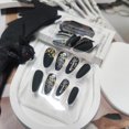 thumbnail image 4 of Presiona las uñas AROVFAM Skull Skeleton Medium Almond x24, 4 of 8