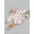 thumbnail image 3 of Liacowi Infant Baby Boys Girls Halloween Romper Pumpkin Print Long Sleeve Round Neck Onesie 3 6 12 18 Months Newborn Spring Autumn Halloween Bodysuits, 3 of 8