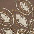 thumbnail image 2 of Euro Pillow Shams, Brown 26"x26" (65x65 cm) Cushion Cover, Linen Pearl &Jute Embroidery Throw Pillow Cover&nbsp;For Sofa, Abstract Pattern Contemporary Style - Earthy Nature, 2 of 4