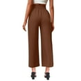thumbnail image 6 of yillto Womens Wide Leg Pants High Waist Palazzo Dressy Trousers with Pockets Business Work Casual Pant, 6 of 7