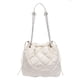 thumbnail image 1 of Bolso Mano Acolchado para Mujer Algodón Hombro () Blanco, 1 of 5