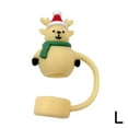 thumbnail image 5 of Pekkaxy Christmas Straw Cover Lid for 30 40 oz Tumblers, Reusable Silicone Straw Topper, 5 of 8