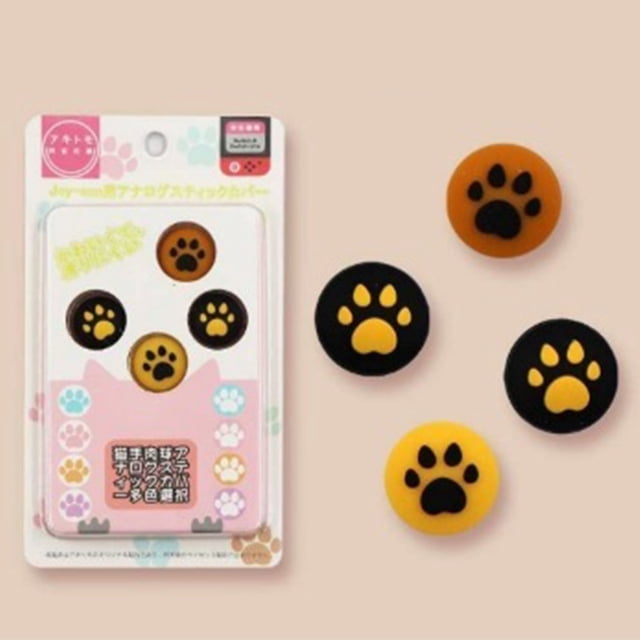 Tapas de agarre de pulgar con diseño de garra de gato, tapa de joystick para Switch & Lite, cubierta de silicona suave para controlador de interruptor Adepaton 2033440-6