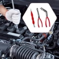 thumbnail image 6 of Bent Nose Pliers, Mechanic tool Set Automotive, Automotive tools, Electrical Disconnect Pliers, 8 in, Straight Terminal tool, Red Dipped Grip, 3 Set, Connector Separation,, 6 of 7