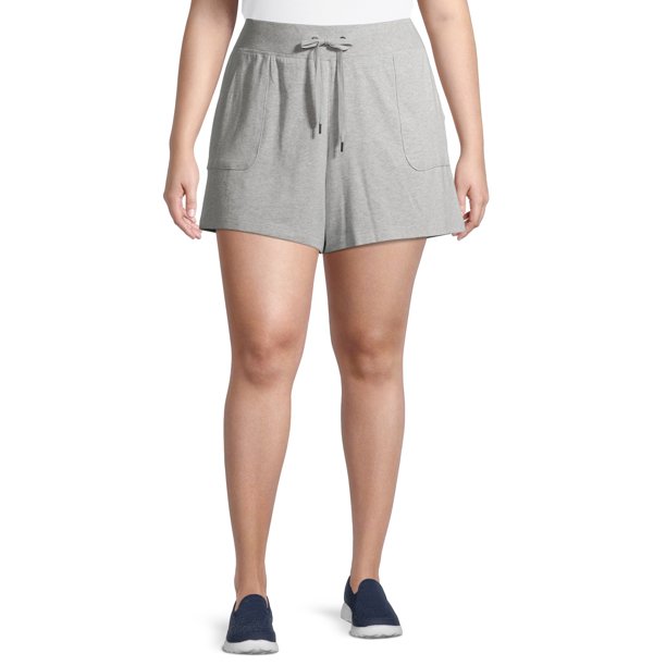 Terra & Sky Women's Plus Size Knit Shorts