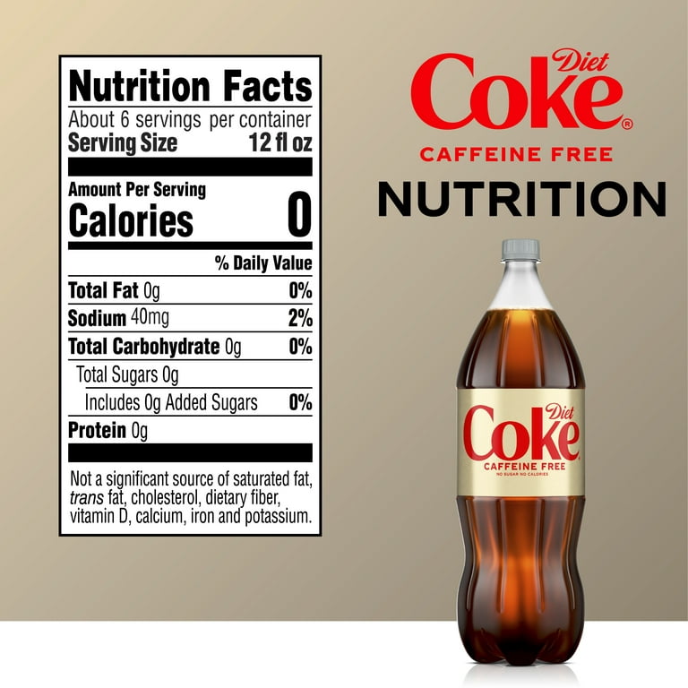 Diet Coke Caffeine Free Soda Pop, 2 Liter Bottle 