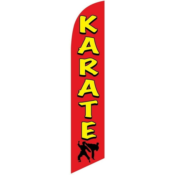 Karate Feather Banner Swooper Flag -No Wind Required- Replacement FLAG ONLY