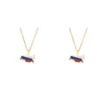 thumbnail image 1 of Qarigey Collares pendientes de moda para los amantes del mapa de Rusia, regalos, colgante de bandera del mapa de Rusia, resistente y duradero dorado 2Conjunto, 1 of 6