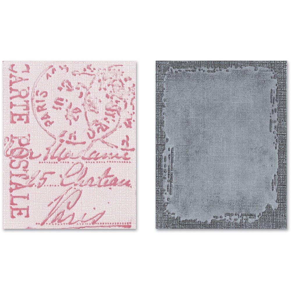 Tim Holtz Alterations Texture Fades Embossing Folders, Distressed Frame