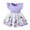 Purple, variant on AUNVITO Baby Girls Butterfly Sleeve Ribbed Dress Butterfly Print Summer Princess Round Neck Short Sleeve