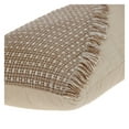 thumbnail image 4 of Parkland Collection Nirvana 24x14" Woven Cotton Throw Pillow in Beige/Brown, 4 of 9