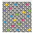 thumbnail image 3 of Ambesonne Colorful Shower Curtain, Penguin Ice Animals, 69"Wx84"L, Multicolor, 3 of 5