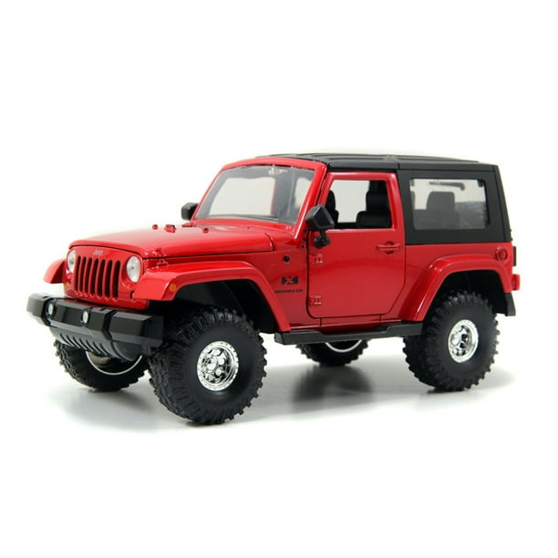 Jeep Wrangler, Red - Jada Toys Bigtime Kustoms 92178 - 1/24 scale Diecast  Model Toy Car (Brand New, but NOT IN BOX) 