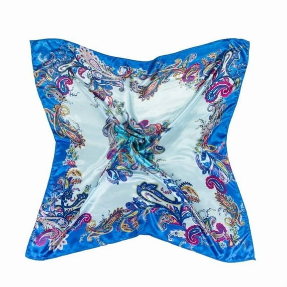 TELOLY Women New Elegant Large Scarves Soft Silk Feel Satin Square Scarf Shawl