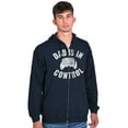 thumbnail image 4 of Father's Day Gamer Dad is in Control Zip Hoodie Sweatshirt Men Brisco Brands X, 4 of 5