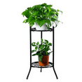 2X TwoLayer Elegant Metal Plant Stand Shelf Potted Plant Holder Modern