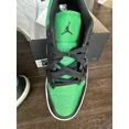 thumbnail image 2 of Slightly used A i r-Jor-dan 1 LOWBLACK/BLACK-LUCKY GREEN MENS SIZE 11, 2 of 5