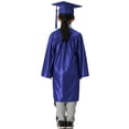 thumbnail image 4 of GraduationMall Shiny Kindergarten & Preschool Graduation Gown Cap Set with 2026 Tassel Royal Blue 27(3'6"-3'8"), 4 of 6
