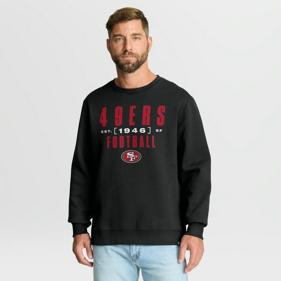 Men's Fanatics Black San Francisco 49ers Powerful Throw Legacy Pullover Sweatshirt