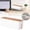 A, variant on SparkleHome White Cable Box with Wood Lid for Desk TV Computer USB Hub Power Strip Organizer
