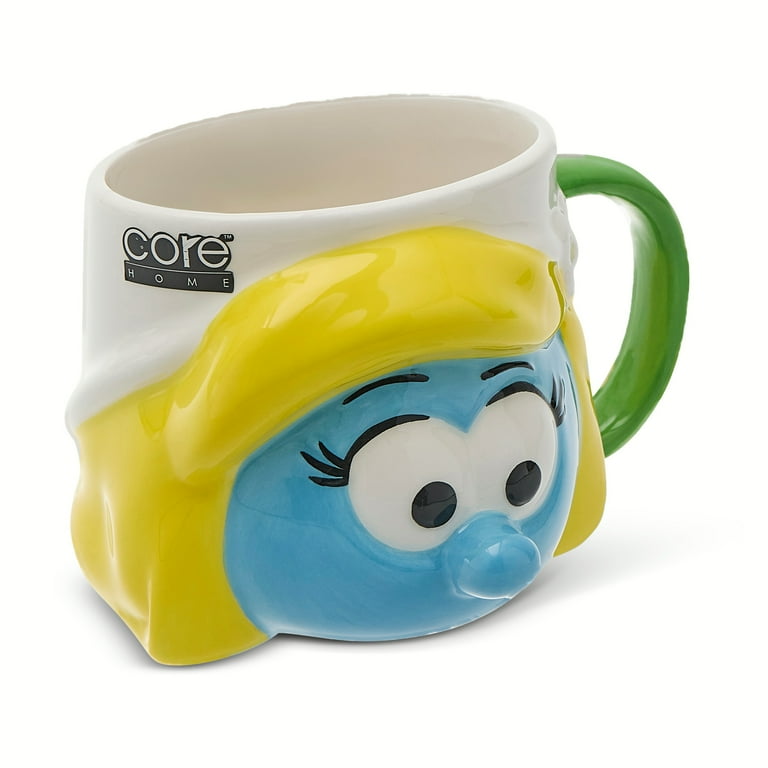 The Smurfs Smurfette 14.2 fl oz Ceramic Sculpted Mug - Walmart.com