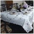 thumbnail image 2 of Renaissance Design Tablecloth White / Cream embroidered 70" x 105", 2 of 2