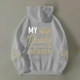 thumbnail image 3 of My Daddy Watches Over Me From Heaven Hoodies for Women Memorial Hoodie Graphic Hooded Sweatshirt Pullover with Pockets, 3 of 6