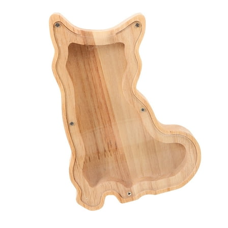 Clear Wooden Fox Piggy Bank Child 20.00X13.00X3.00CM