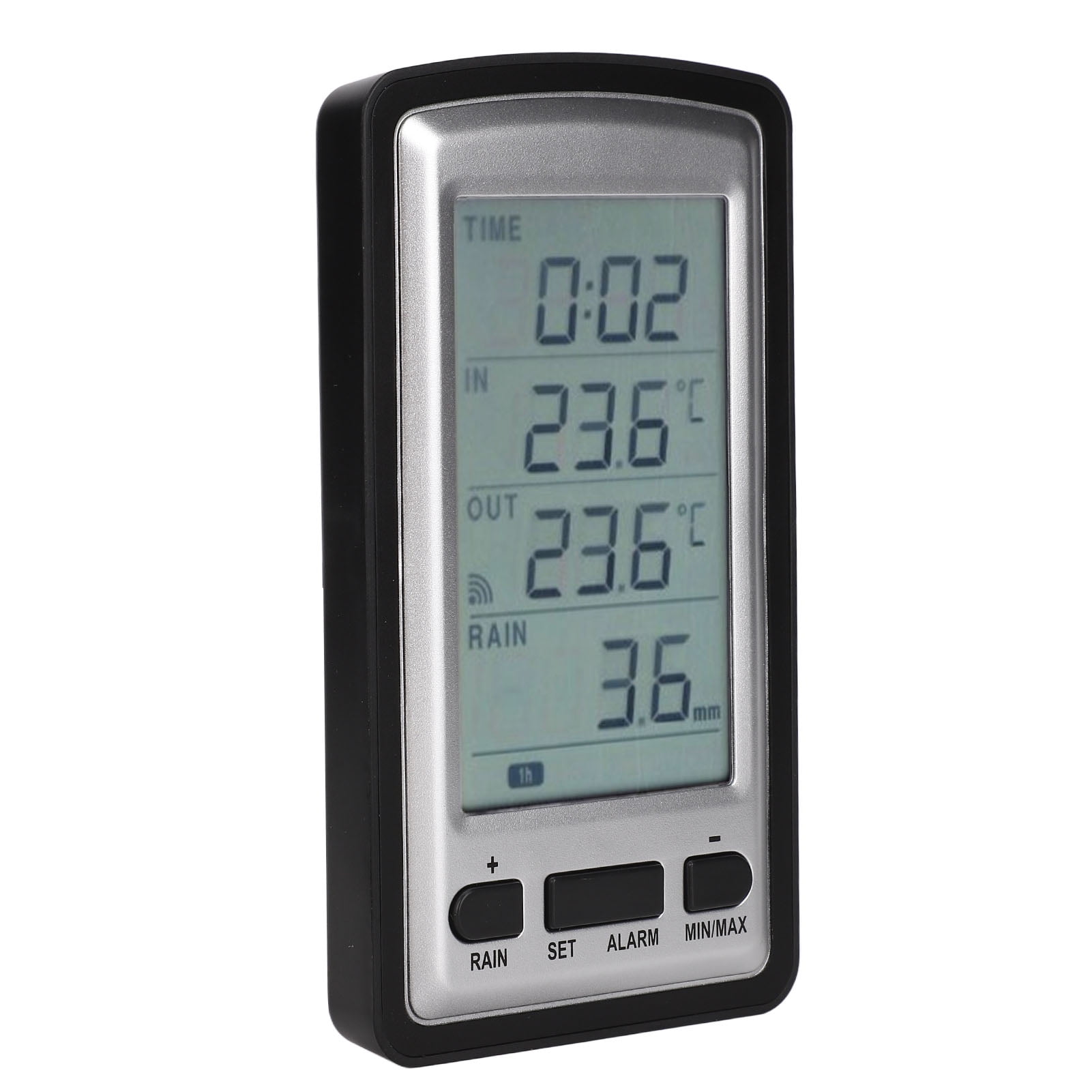 Digital Wireless Rain Meter Gauge, Household RCC Transmission Temperature Recorder With Receiver For Indoor Outdoor, Wireless Rain Meter Gauge, Digital Weather Station With RCC Receiver