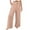 Pink, variant on BVOFAR Women's Side Hollow Cotton Linen Summer Pants Elastic Waist Drawstring Lightweight Trousers Solid Color Lounge Pants with Pockets 2025