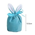thumbnail image 6 of Easter Candy Bag Super Soft Bunny Ears Design Fine Texture Non-Fading Wear Resistant Decorative Cloth Easter Rabbit Candy Storage Bag Gift Pouch Decoration Home Supplies, 6 of 7