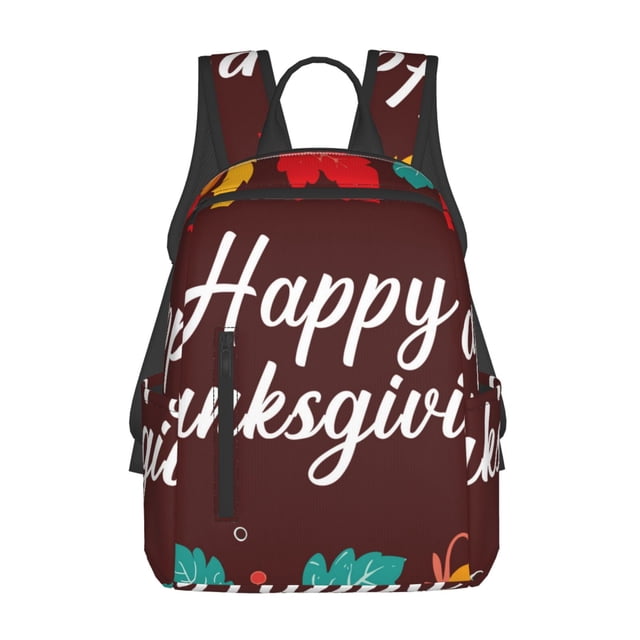 Balery Happy Thanksgiving Mochila Ligera para Hombres y Mujeres – Resistente y Impermeable, Ideal para la Escuela, el Trabajo, los Viajes y el Uso Diario