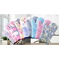 thumbnail image 2 of Oven Mitts One Set of 2 Pcs with Transparent Clear Silicone Shell and Cotton Lining, Heat Resistant to 500 F Kitchen Oven Gloves Pot Holder for Cooking, Barbecue Cooking Baking, BBQ, 2 of 4